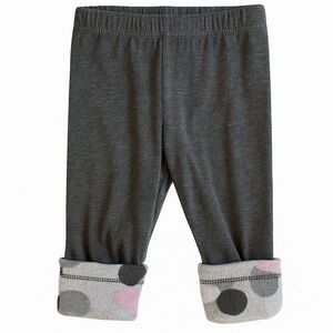 Small Wonders Grey Polka Dot Leggings